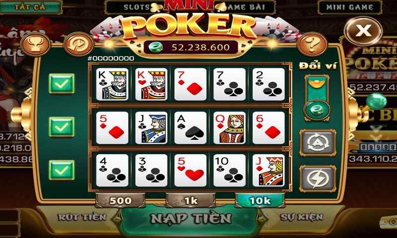 Cách chơi và quy tắc của Nổ Hũ Mini Poker